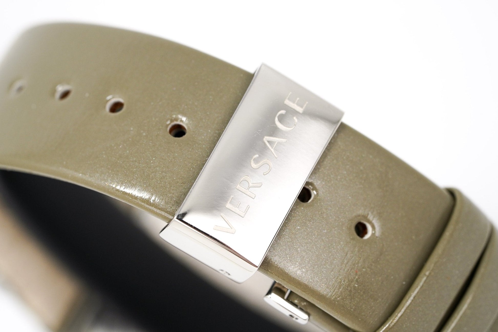  Shop Authentic Versace V Metal Icon Silver Dial Silver & Grey Strap Watch for Women - VLC120016 - Luxxuri