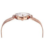  Shop Authentic Versace Meander White Dial Rose Gold Mesh Bracelet Watch for Women - VELW00620 - Luxxuri