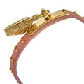  Shop Authentic Versace Medusa Lock Icon Quartz Gold Dial Pink & Blue Leather Strap Watch For Women - VEDW00219 - Luxxuri