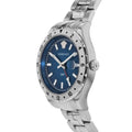  Shop Authentic Versace Hellenyium GMT Blue Dial Silver Steel Strap Watch for Men - V11010015 - Luxxuri