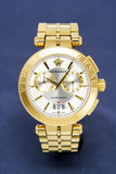  Shop Authentic Versace V Racer Chronograph White Dial Gold Steel Strap Watch for Men - VBR060017 - Luxxuri