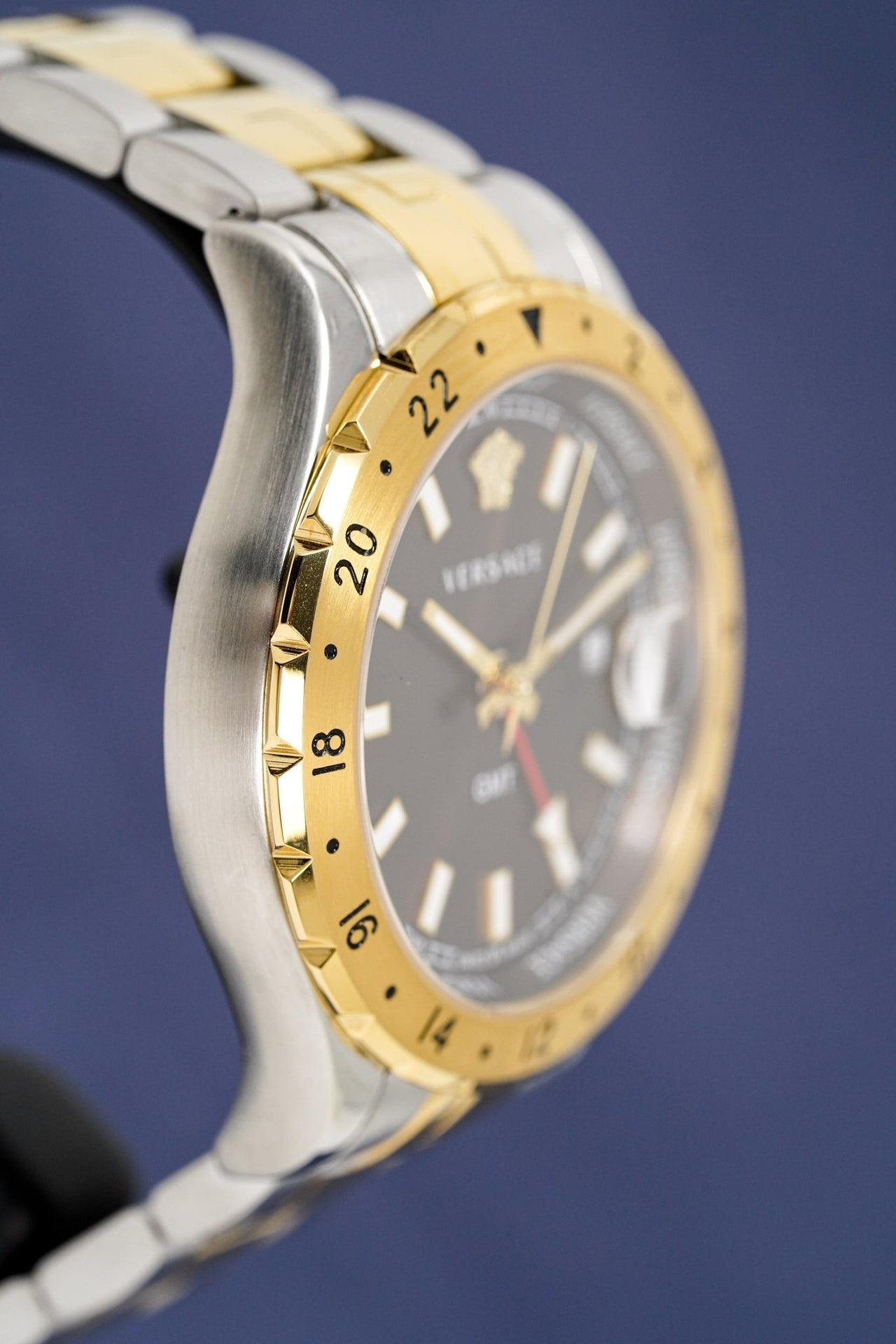  Shop Authentic Versace Hellenyium Quartz Brown Dial Two Tone Steel Strap Watch For Men - V11040015 - Luxxuri