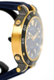  Shop Authentic Versace V Extreme Chronograph Blue & Gold Tone Dial Blue Rubber Strap Watch for Men - VCN010017 - Luxxuri