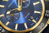  Shop Authentic Versace V Extreme Chronograph Blue & Gold Tone Dial Blue Rubber Strap Watch for Men - VCN010017 - Luxxuri