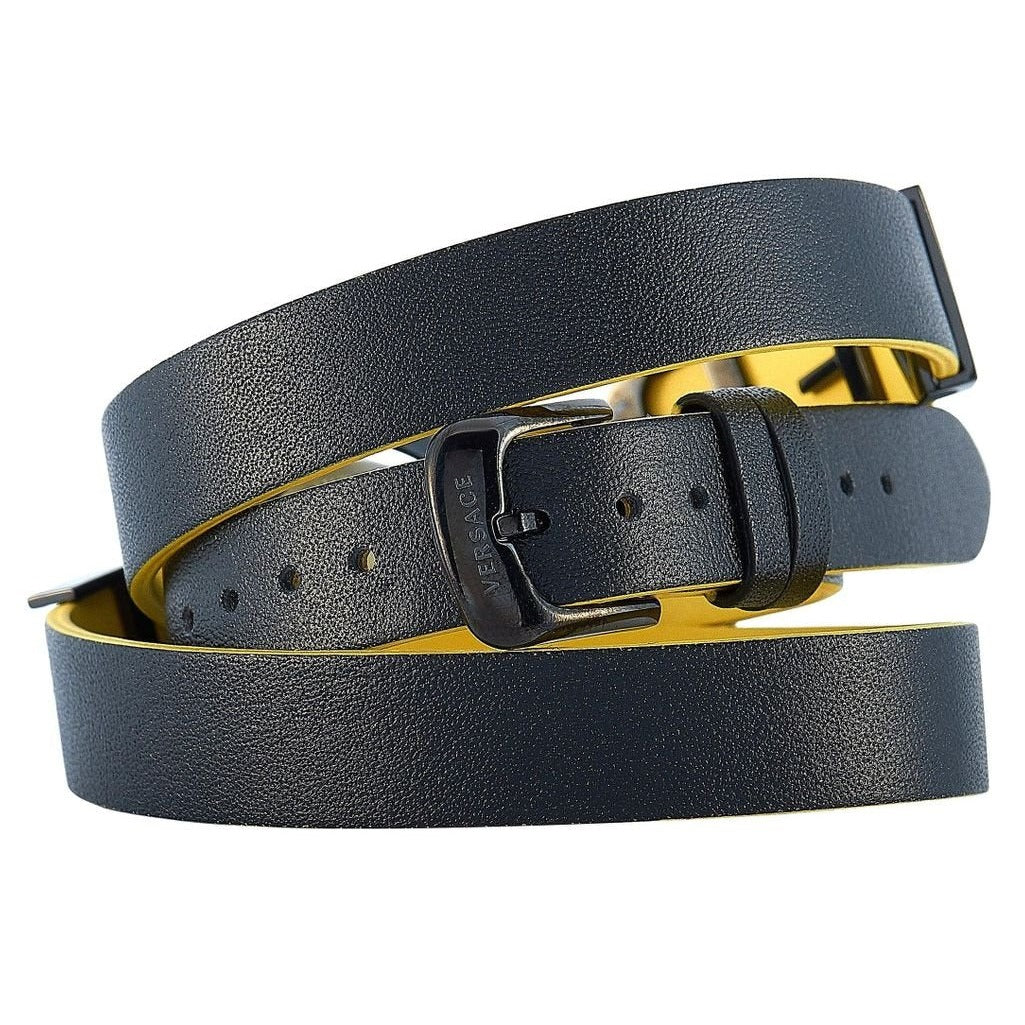  Shop Authentic Versace V-Flare Quartz Black Dial Black Leather Strap Watch for Women - VEBN00518 - Luxxuri