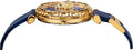 Versace Palazzo Empire Greca Quartz Blue Dial Blue Leather Strap Watch for Women - VEDV00219