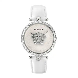  Shop Authentic Versace Palazzo Empire White Dial White Leather Strap Watch for Women - VCO010017 - Luxxuri