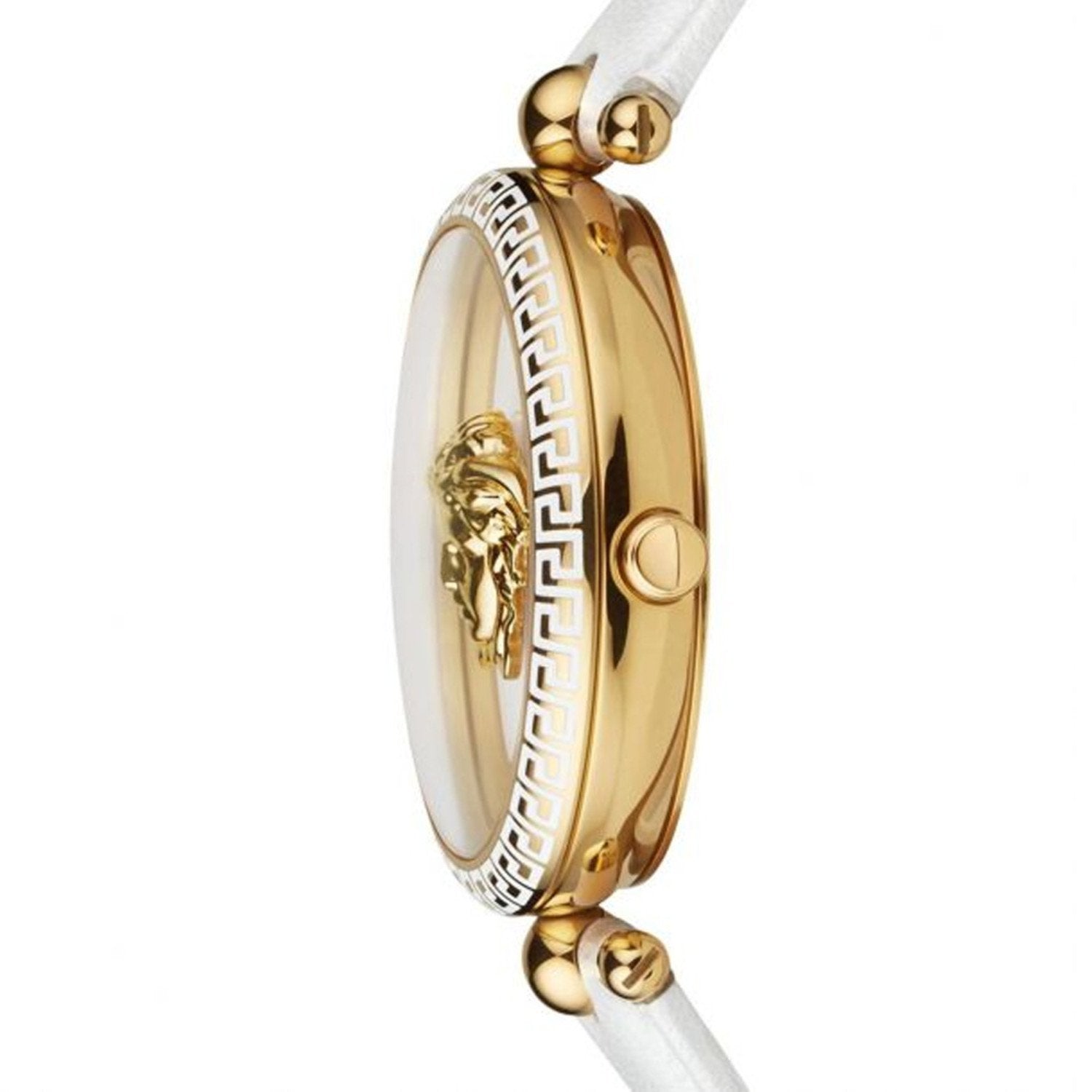  Shop Authentic Versace Palazzo Empire White Dial White Leather Strap Watch for Women - VCO040017 - Luxxuri