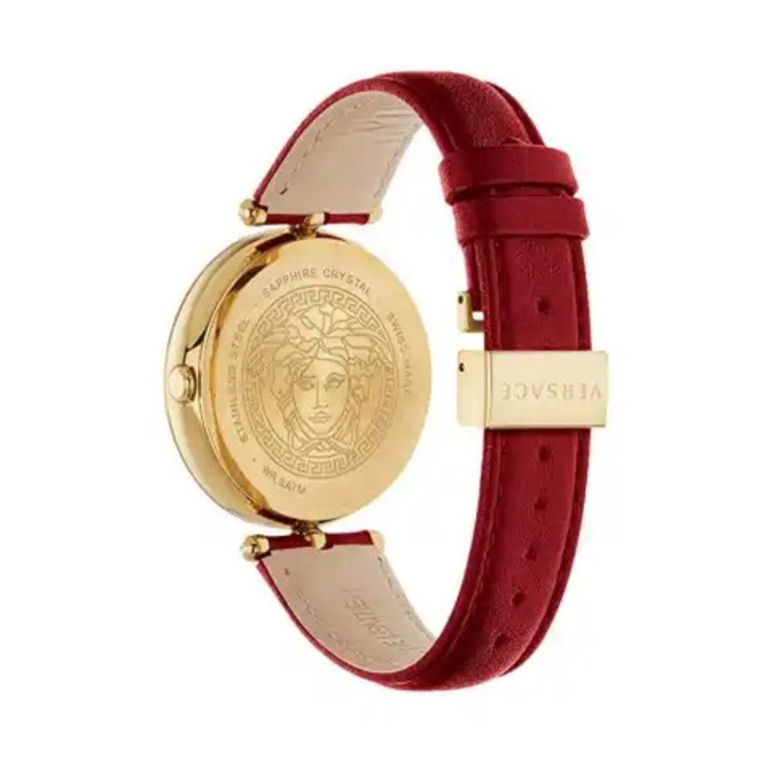  Shop Authentic Versace Palazzo Empire Red Dial Red Leather Strap Watch for Women - VCO120017 - Luxxuri