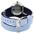  Shop Authentic Versace V Flare Silver Dial Blue Leather Strap Watch for Women - VEBN00118 - Luxxuri
