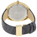  Shop Authentic Versace Shadov Quartz Gold Dial Black Leather Strap Watch for Women - VEBM00318 - Luxxuri