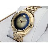  Shop Authentic Versace Shadov Quartz Gold Dial Gold Steel Strap Watch for Women - VEBM00618 - Luxxuri