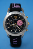  Shop Authentic Versace Sport Tech Chronograph Black Dial Black Rubber Strap Watch for Women - VELT00619 - Luxxuri