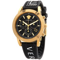  Shop Authentic Versace Sports Tech Chronograph Black Dial Black Rubber Strap Watch for Men - VELT00119 - Luxxuri
