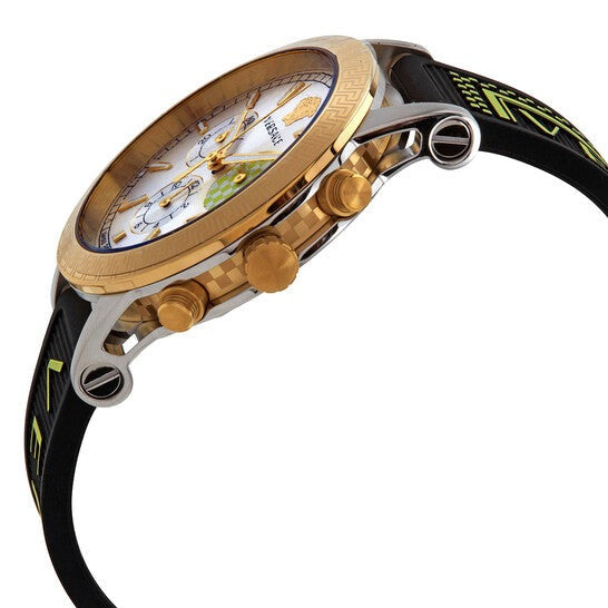  Shop Authentic Versace Sports Tech Chronograph Silver Dial Black Rubber Strap Watch for Women - VELT00519 - Luxxuri
