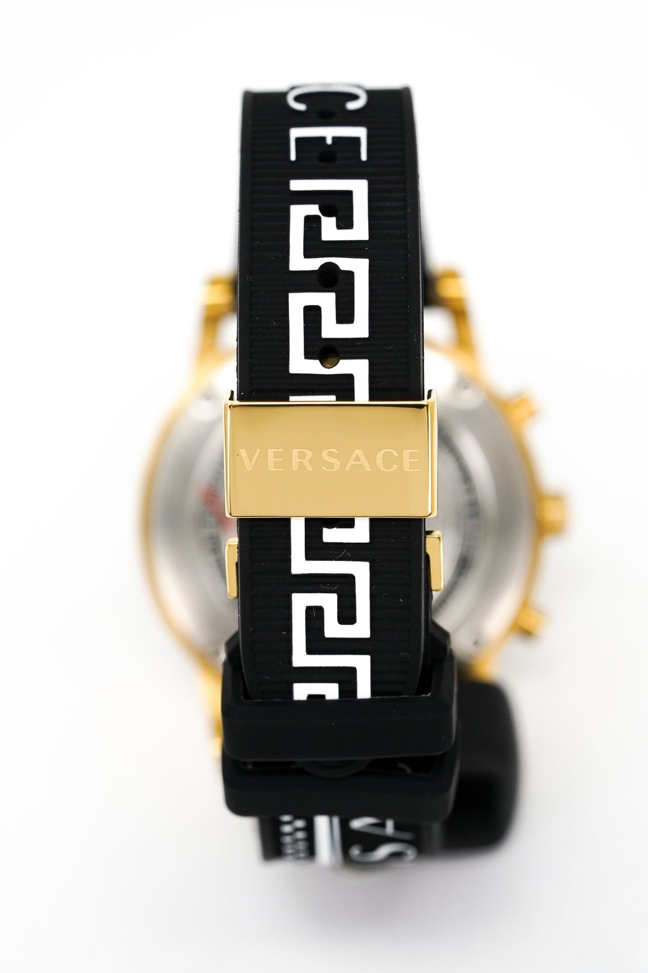  Shop Authentic Versace Sports Tech Chronograph Black Dial Black Rubber Strap Watch for Men - VELT00119 - Luxxuri