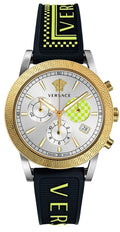  Shop Authentic Versace Sports Tech Chronograph Silver Dial Black Rubber Strap Watch for Women - VELT00519 - Luxxuri