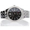  Shop Authentic Versace Univers Analog Black Dial Silver Steel Strap Watch for Men - VEBK00418 - Luxxuri