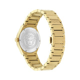  Shop Authentic Versace V-Auria Quartz Black Dial Gold Steel Strap Watch for Men - VE0F00525 - Luxxuri