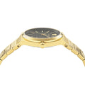  Shop Authentic Versace V-Auria Quartz Black Dial Gold Steel Strap Watch for Men - VE0F00525 - Luxxuri