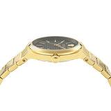  Shop Authentic Versace V-Auria Quartz Black Dial Gold Steel Strap Watch for Men - VE0F00525 - Luxxuri