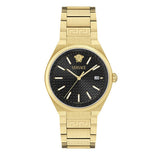  Shop Authentic Versace V-Auria Quartz Black Dial Gold Steel Strap Watch for Men - VE0F00525 - Luxxuri
