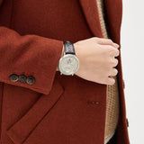  Shop Authentic Versace V-Circle Black Manifesto Courage Quartz Silver Dial Black Leather Strap Watch for Men - VBQ080017 - Luxxuri