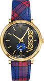  Shop Authentic Versace V-Circle The Clans Edition Black Dial Red & Blue Leather Strap Watch for Women - VEBQ00218 - Luxxuri