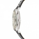  Shop Authentic Versace V-Circle Silver Dial Black Leather Strap Watch for Men - VEBQ01219 - Luxxuri