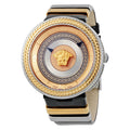 Shop Authentic Versace V Metal Icon Gold Dial Black & Silver & Gold Strap Watch for Women - VLC020014 - Luxxuri