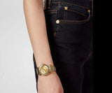  Shop Authentic Versace V-Motif Gold Dial Gold Steel Strap Watch for Women - VERE00618 - Luxxuri