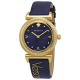  Shop Authentic Versace Greca Blue Dial Blue Leather Strap Watch for Women - VERE00218 - Luxxuri