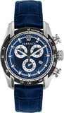  Shop Authentic Versace V-Ray Chronograph Quartz Blue Dial Blue Leather Strap Watch for Men - VE2I00721 - Luxxuri