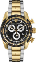  Shop Authentic Versace V-Ray Chronograph Black Dial Two Tone Steel Strap Watch For Men - VE2I00421 - Luxxuri