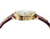  Shop Authentic Versace V-Twist Silver Dial Red Leather Strap Watch for for Women - VELS00519 - Luxxuri