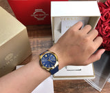  Shop Authentic Versace V-Urban Quartz Blue Dial Blue Leather Strap Watch for Men - VELQ00319 - Luxxuri