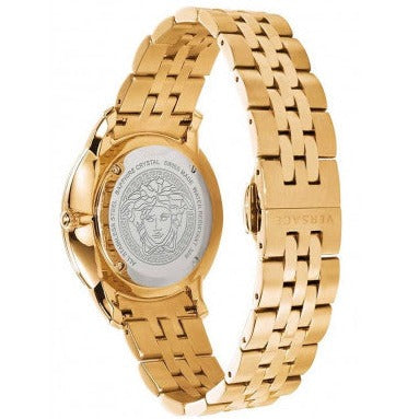  Shop Authentic Versace  V-Urban Quartz White Dial Gold Steel Strap Watch For Men - VELQ00719 - Luxxuri