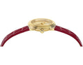  Shop Authentic Versace Virtus Mini Quartz Gold Dial Red Leather Strap Watch For Women - VET300521 - Luxxuri