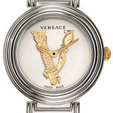  Shop Authentic Versace Virtus Quartz White Dial Silver Steel Strap Watch For Women - VET300621 - Luxxuri