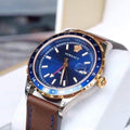  Shop Authentic Versace Hellenyium GMT Blue Dial Brown Leather Strap Watch for Men - V11080017 - Luxxuri
