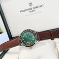  Shop Authentic Versace Hellenyium Green Dial Brown Leather Strap Watch for Men - V11090017 - Luxxuri