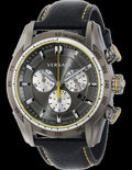  Shop Authentic Versace V Ray Chronograph Grey Dial Black Leather Strap Watch for Men - VDB020014 - Luxxuri