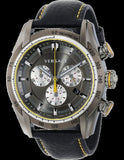  Shop Authentic Versace V Ray Chronograph Grey Dial Black Leather Strap Watch for Men - VDB020014 - Luxxuri