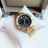  Shop Authentic Versace Hellenyium Quartz Black Dial Gold Steel Strap Watch For Men - VE3A00820 - Luxxuri