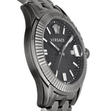  Shop Authentic Versace Greca Time Quartz Black Dial Grey Steel Strap Watch for Men  - VE3K00622 - Luxxuri