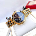  Shop Authentic Versace V-Race Quartz Black Dial Gold Steel Strap Watch For Men - VEBV00519 - Luxxuri