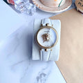  Shop Authentic Versace Palazzo Empire White Dial White Leather Strap Watch for Women - VCO040017 - Luxxuri