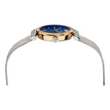  Shop Authentic Versace Meander Blue Dial Silver Mesh Bracelet Watch for Women - VELW00520 - Luxxuri