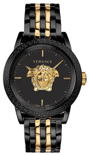  Shop Authentic Versace Palazzo Empire Black Dial Two Tone Steel Strap Watch for Men - VERD01119 - Luxxuri
