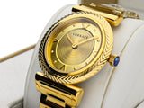  Shop Authentic Versace V-Motif Gold Dial Gold Steel Strap Watch for Women - VERE00618 - Luxxuri